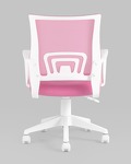 Превью фото №6  Кресло Кресло офисное TopChairs ST-BASIC-W розовый крестовина пластик белый