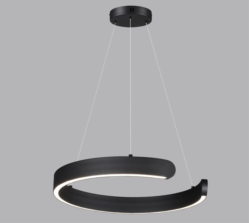 Фото №5  Подвесной светильник LUMION 6534/28L LEDIO LN26 265 чёрный Светильник подвесной LED 28W  3000/4000/6000К 220V INDIE