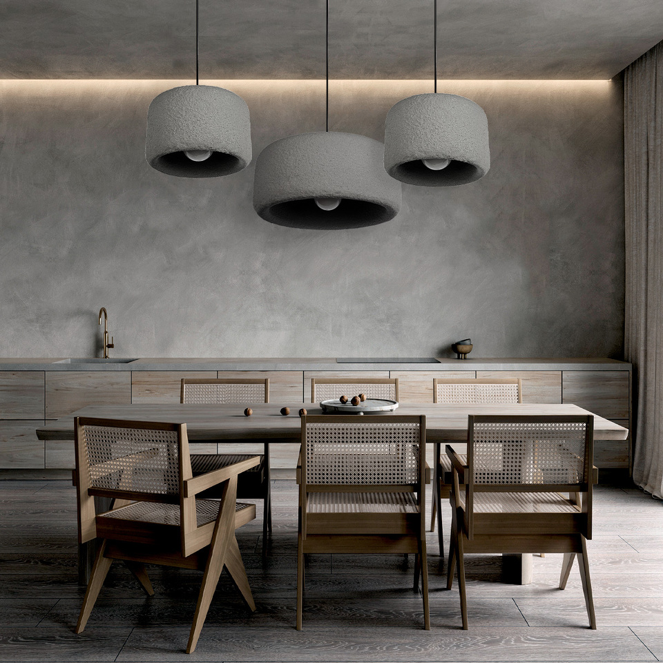 Фото №5  Подвесной светильник 10252/500 Grey Подвесной светильник LOFT IT Stone