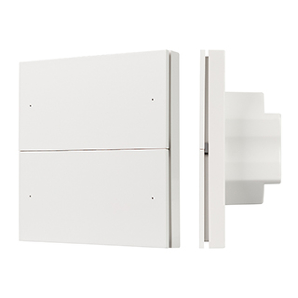 Фото №1  Выключатель IARL INTELLIGENT ARLIGHT Кнопочная панель SMART DALI-301-22-4K-D2-IN White (BUS, Frameless) ( IP20 Пластик, 5 лет)