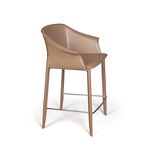 Превью фото №6  Top concept Стул полубарный Джио, кожа хаки-тауп