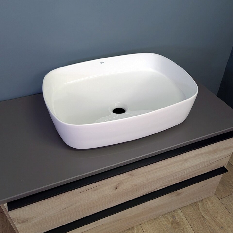 Фото №16  Раковина Teymi Раковина Solli 51 artceramic, накладная, белая T50209