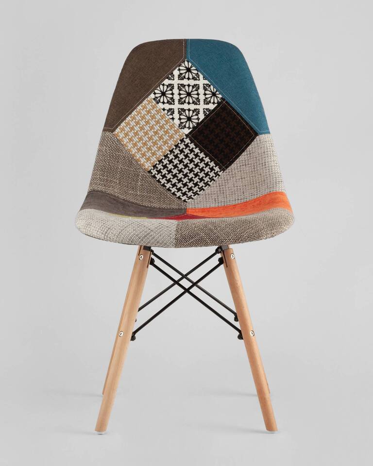 Фото №10  Стул Eames DSW пэчворк