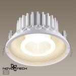 Превью фото №1  NOVOTECH 358789 SPOT NT21 468 белый Светильник встраиваемый светодиодный IP20 LED 15W 4000K 1600Лм 110-265V BIND
