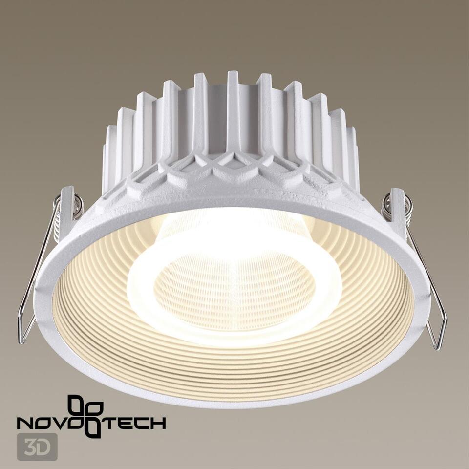 Фото №5  NOVOTECH 358789 SPOT NT21 468 белый Светильник встраиваемый светодиодный IP20 LED 15W 4000K 1600Лм 110-265V BIND