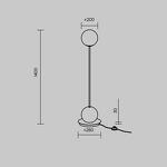 Превью фото №6  Торшер Напольный светильник (торшер) Maytoni MOD427FL-L20B3K