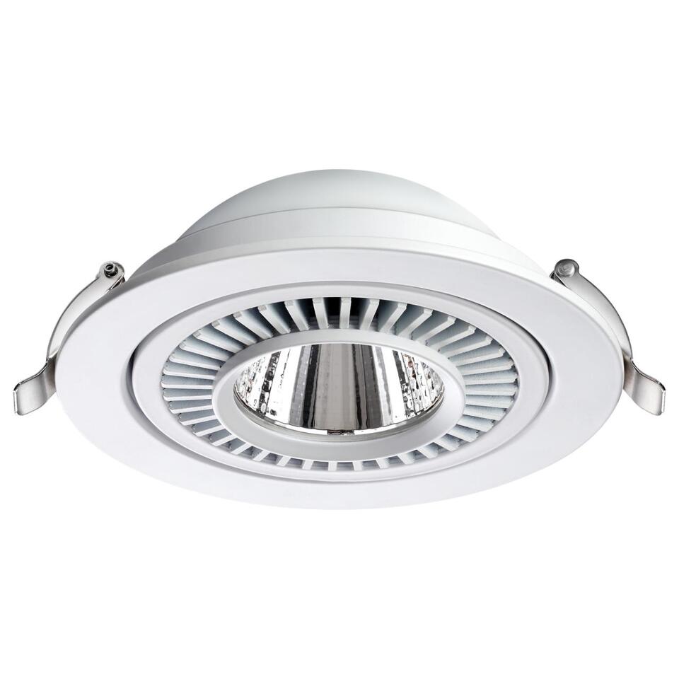 Фото №5  NOVOTECH 358817 SPOT NT21 466 белый Светильник встраиваемый светодиодный IP20 LED 18W 1600Лм 4000K 220V GESSO