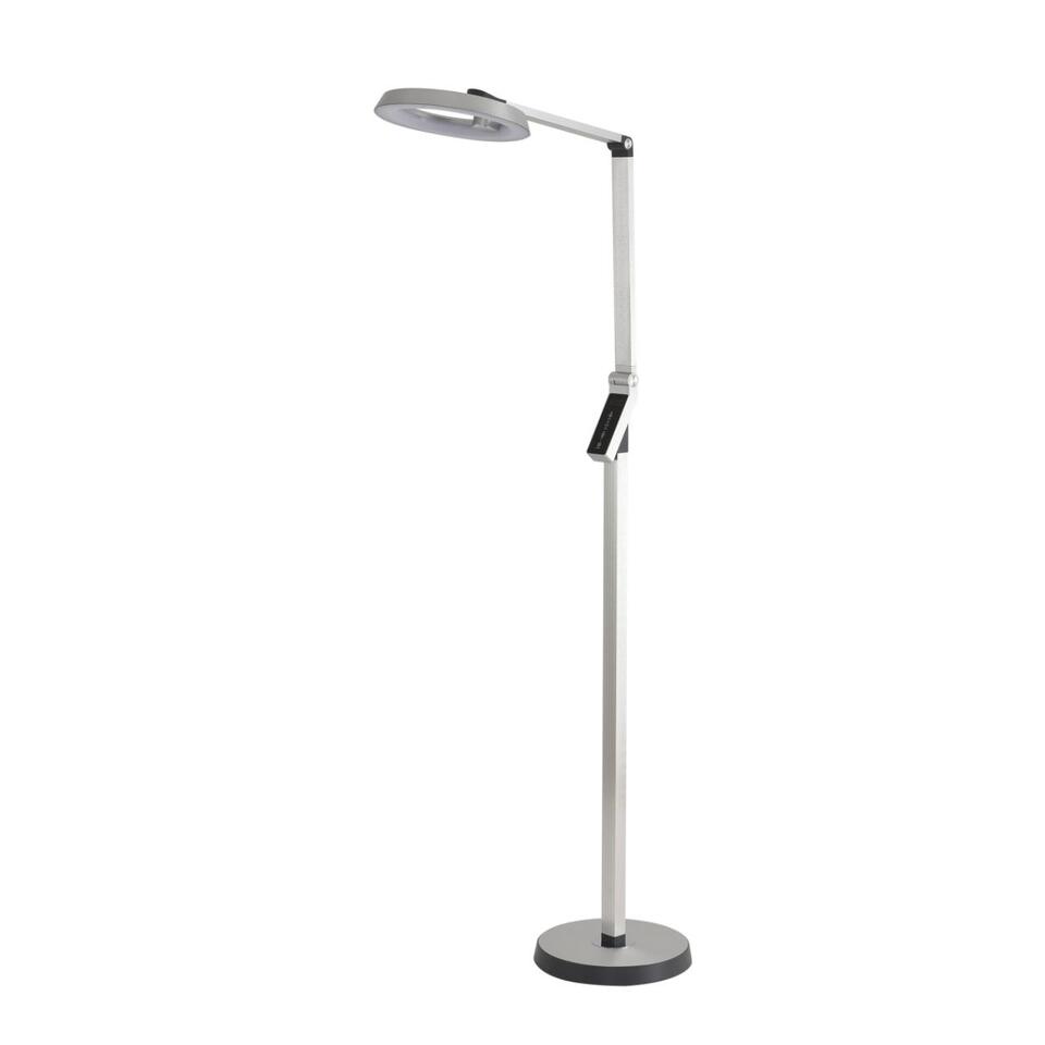 Фото №7  Торшер LUMION 8333/15FL LEDIO LN26 458 серебро, металл/пластик Торшер LED 15W 3000/4000/6000K CCT/диммер/LCD 220-240V GENRI