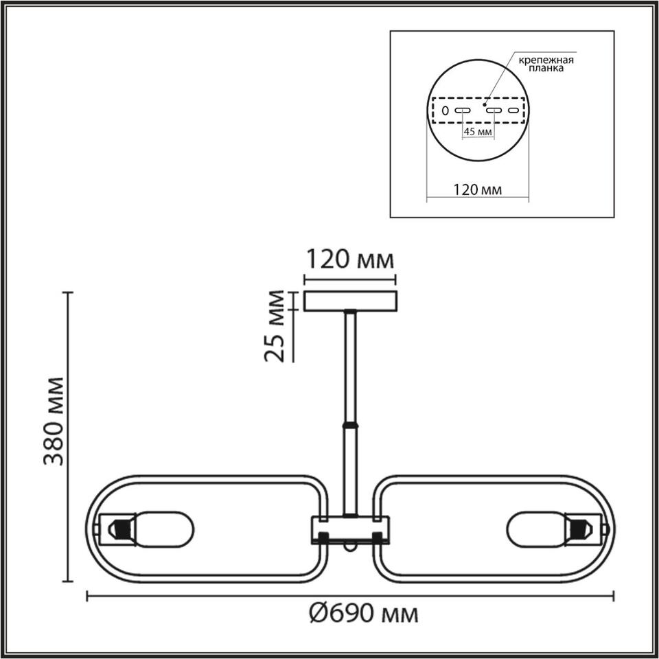Фото №9  Люстра LUMION 8058/8C COMFI LN24 000 черный, медь/ металл/ Люстра потолочная E27 8*60W 220V ALMIRA
