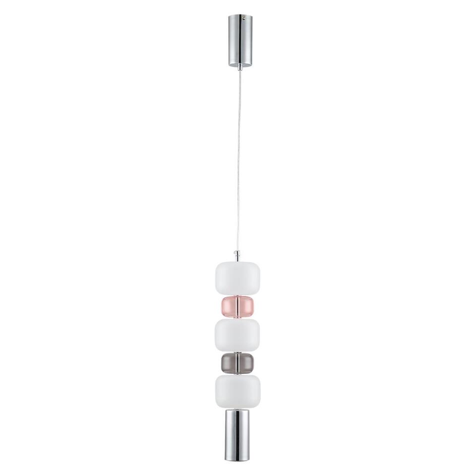 Фото №4  Подвесной светильник LUMION 6505/1A SUSPENTIONI LN26 385 хром, розовый, белый Подвес GU10 50W 220V VERONA
