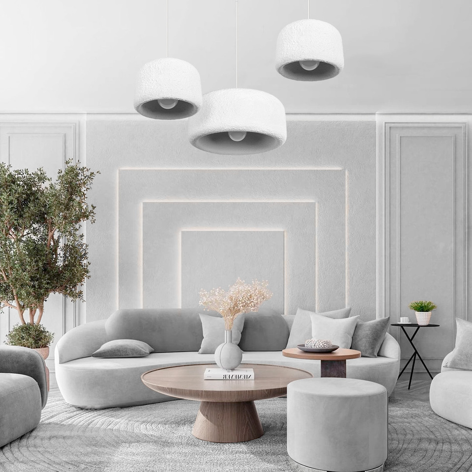 Фото №5  Подвесной светильник 10252/500 White Подвесной светильник LOFT IT Stone
