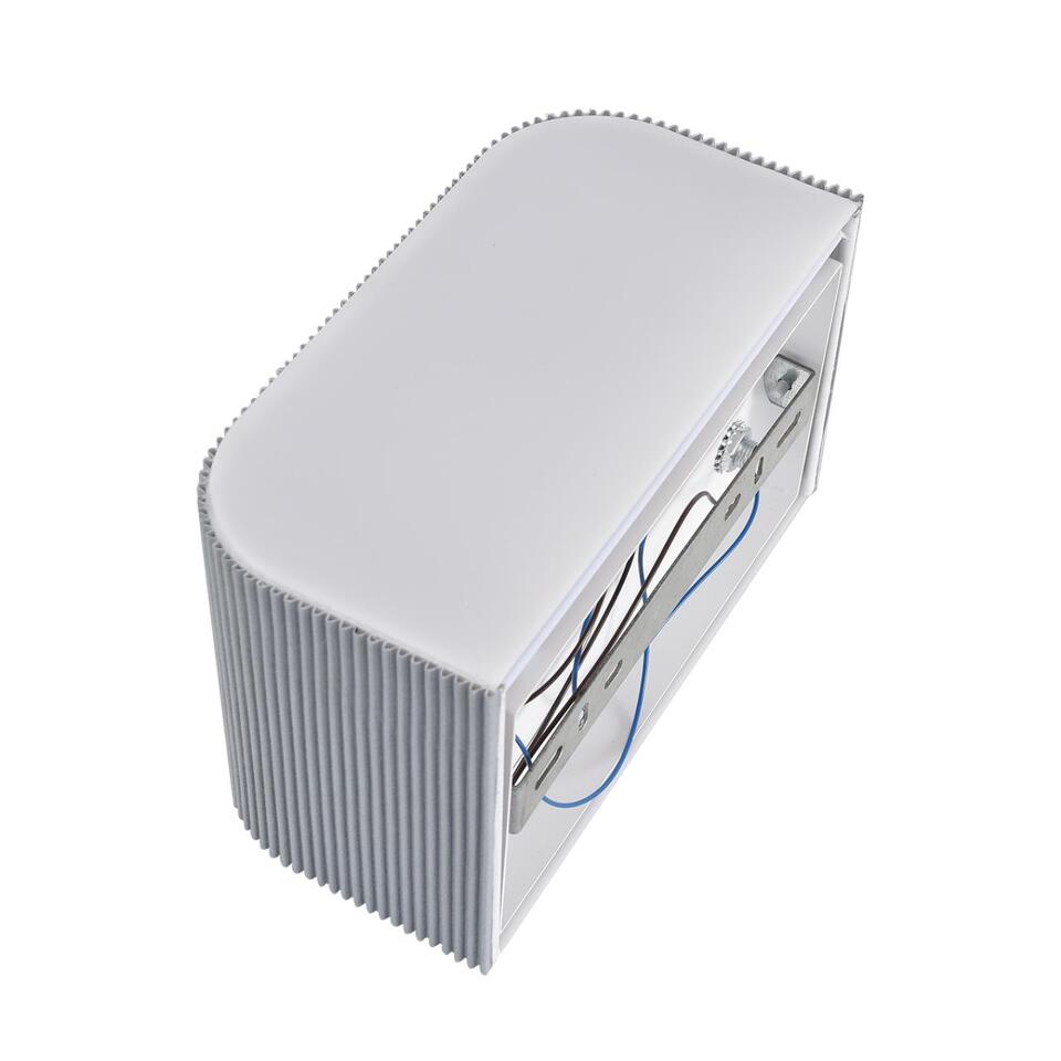 Фото №6  LUMION 8328/2W MODERNI LN26 425 белый/серый, металл/текстиль/пластик Бра E14 LED 2*10W 220V GOFERA