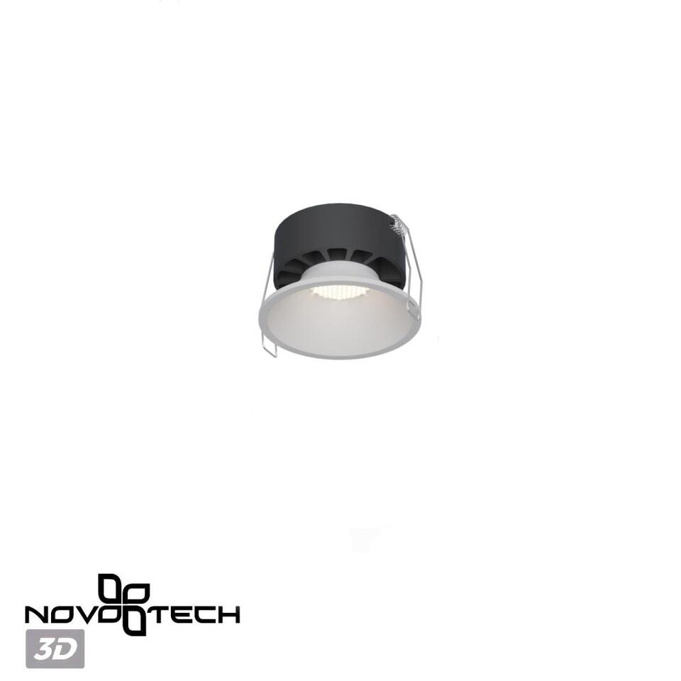 Фото №9  NOVOTECH 359851 WIR NT25 506 белый Светильник встраиваемый с переключателем цв. температуры IP20 LED 12W 220-240V 2700К\3200К\4000К NOVA