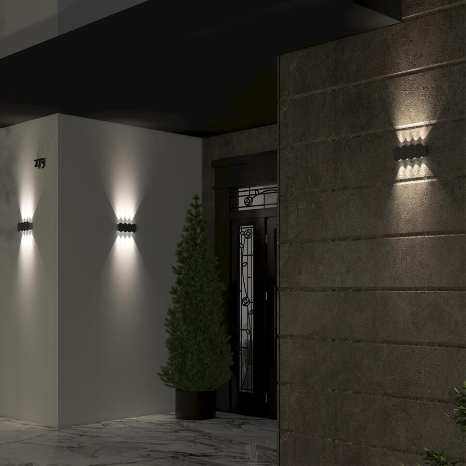 Фото №4  NOVOTECH 358561 STREET NT21 734 темно-серый Ландшафтный настенный светильник IP54 LED 4000K 8W 85-265V CALLE