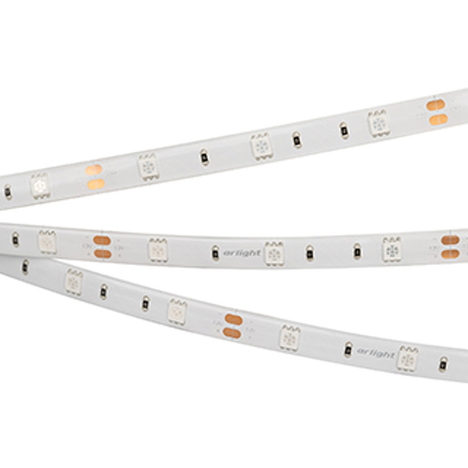 Фото №1  Arlight Лента RTW 2-5000SE 12V Blue (5060, 150 LED, LUX) ( 7.2 Вт/м, IP65)