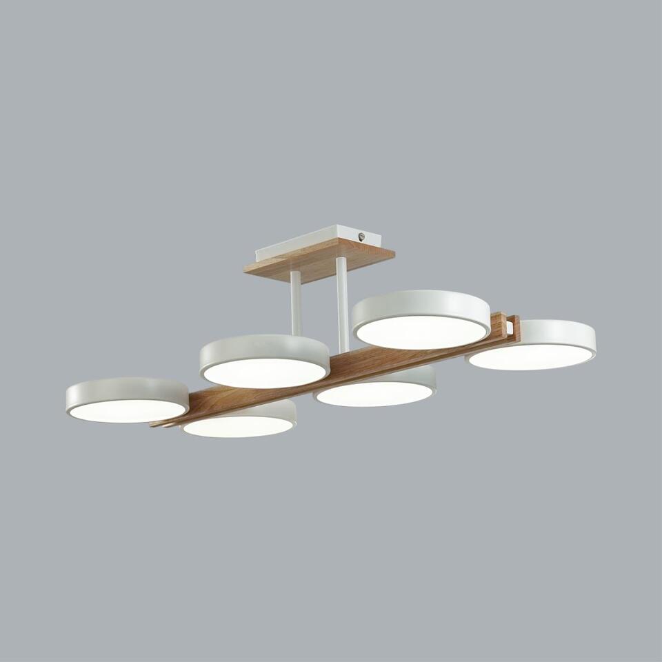 Фото №9  LUMION 8030/108CL LEDIO LN26 345 белый, дерево/металл/акрил Потолочный светильник LED 108W 3000/4000/6000К 220V PLATO