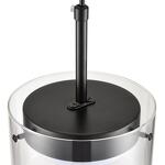 Превью фото №3  LUMION 8232/1Y УЦЕНКА(НЕВОЗВРАТНЫЙ ТОВАР) COMFI LN25 000 черный/прозрачный, металл/стекло Подвес LED GX70 1*10W 220V NATALINA
