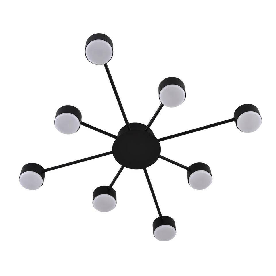 Фото №6  Люстра LUMION 8344/8C COMFI LN26 251 черный, металл Люстра GX53 LED 8*7W 220V TORINA