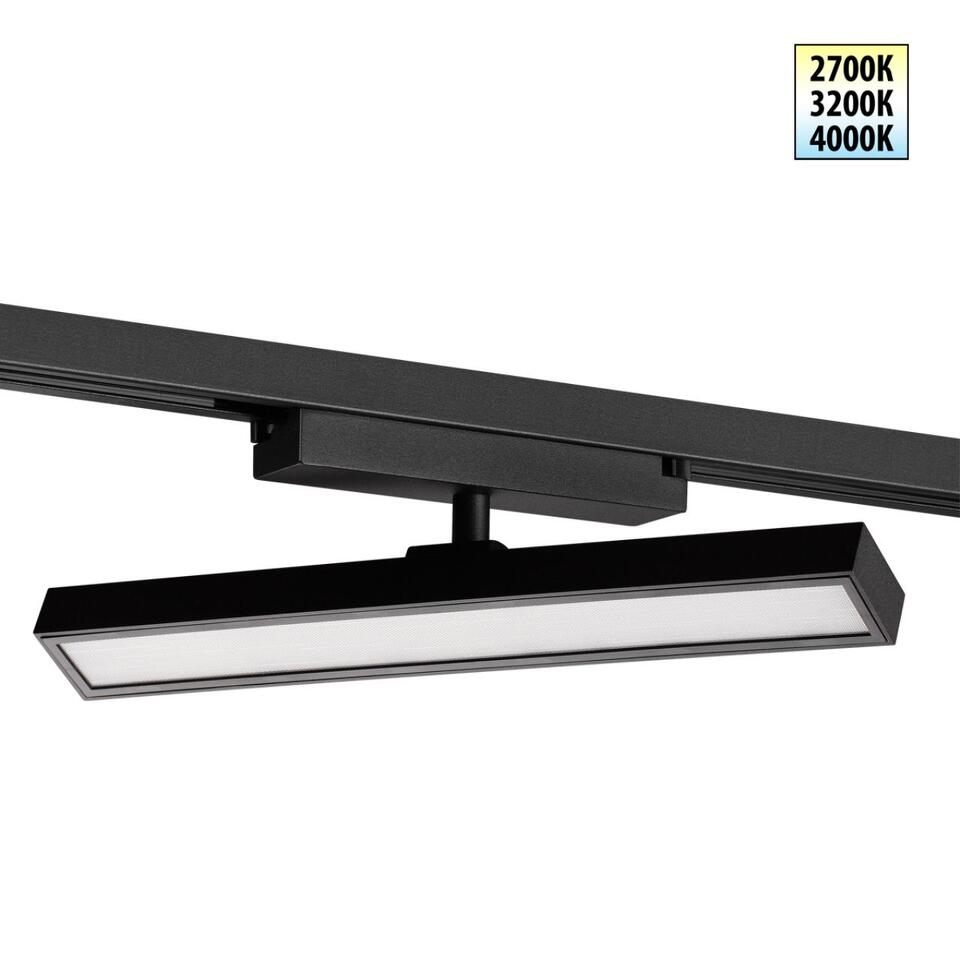 Фото №7  NOVOTECH 359778 PORT NT25 260 черный Светильник однофазный трехжильный трековый с переключ. цв. температуры IP20 LED 18W 180-265V 2700К/3200К/4000К STRATUS