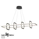 Превью фото №1  Подвесной светильник NOVOTECH 359185 OVER NT23 312 черный Светильник подвесной диммируемый, в комплекте пульт ДУ IP20 LED 4000К 175W 220V ONDO