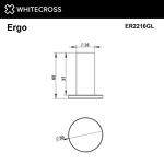 Превью фото №2  Крючок WHITECROSS Ergo ER2216GL (золото)