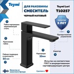 Превью фото №2  Teymi Смеситель для раковины Lori, черный матовый T10257