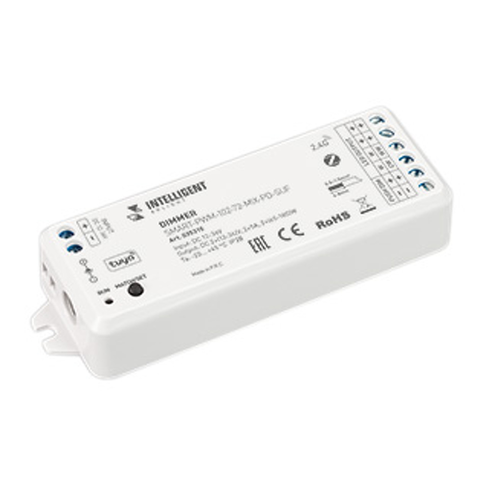 Фото №1  IARL INTELLIGENT ARLIGHT Диммер SMART-PWM-102-72-MIX-PD-SUF (12-36V, 2x5A, ZB, 2.4G) ( Контроллер)