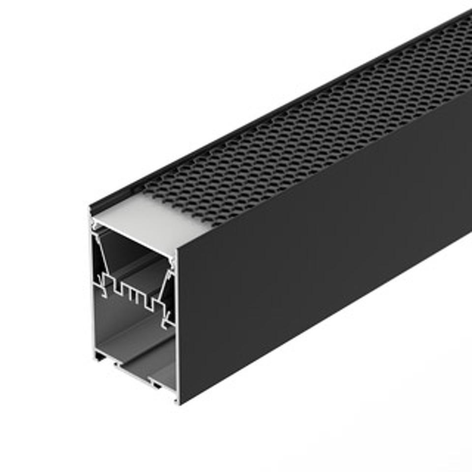 Фото №1  Arlight Профиль LINE-5075-HONEYCOMB-2000 BLACK ( Алюминий)