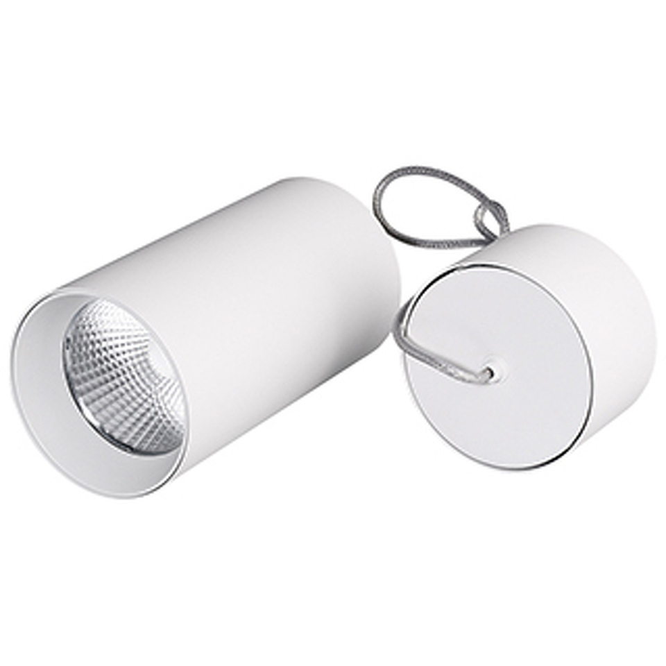 Фото №1  Подвесной светильник Arlight Светильник подвесной SP-POLO-R85-2-15W Day White 40deg (White, White Ring) ( IP20 Металл, 3 года)
