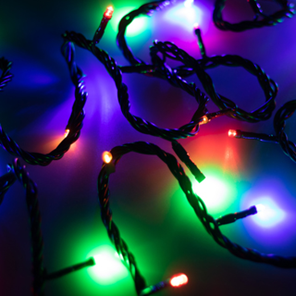 Фото №1  Ardecoled Светодиодная гирлянда ARD-STRING-HOME-5000-GREEN-50LED-LIVE RGB (230V, 3.5W) ( IP20)