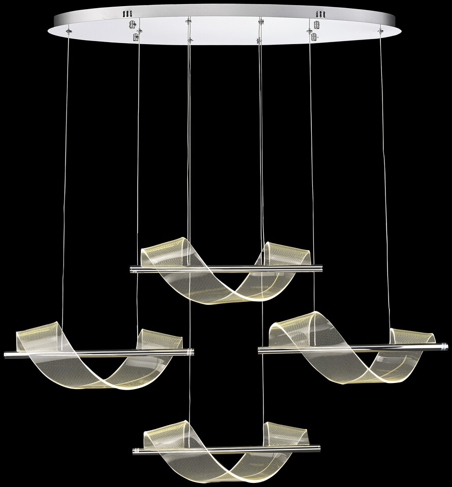 Фото №1  Подвесной светильник WE452.04.123 WERTMARK HILDA светильник подвесной, LED, 4x14W, 3000K