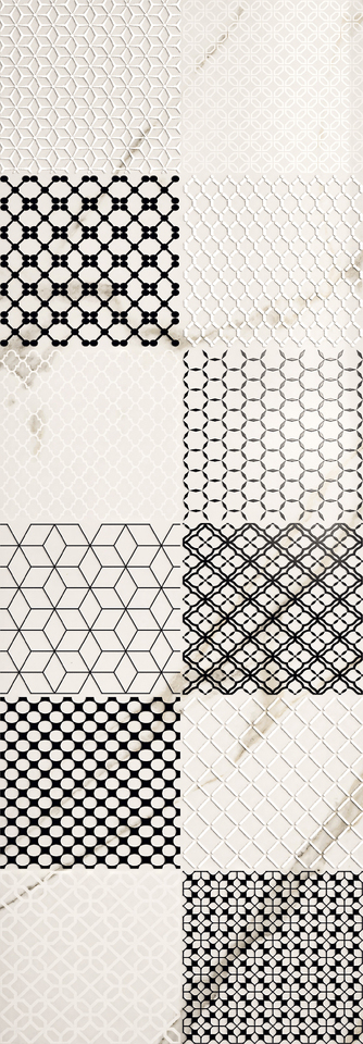Фото №1  Плитка PANARIA GLAMOUR MIX CALACATTA W. 35x100
