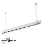 Превью фото №1  Подвесной светильник NOVOTECH 358875 OVER NT22 340 белый Светильник накладной/подвесной светодиодный (длина подвесов 1,2м) IP20 LED 4000K 30W 220V ITER