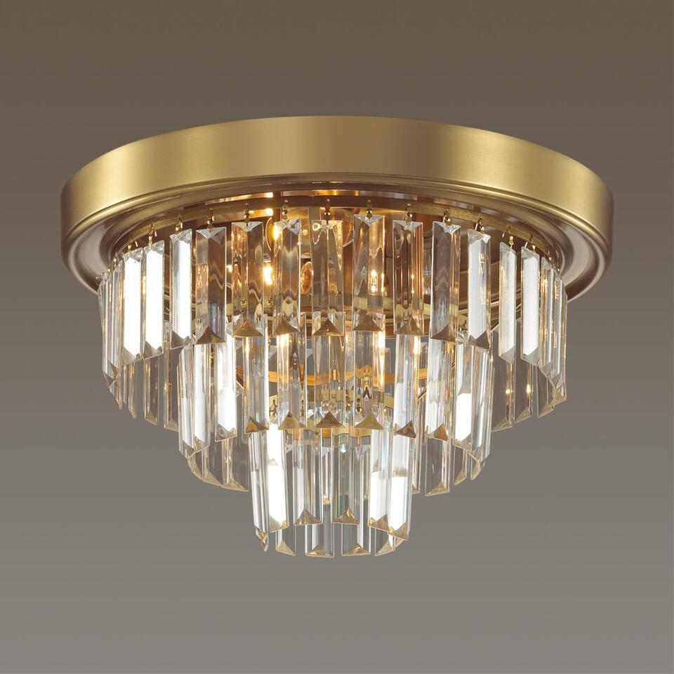 Фото №5  Люстра LUMION 5257/4C CLASSI LN26 119 латунь Люстра потолочная E14 4*40W 220V ZAHA