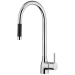 Превью фото №1  125350XX Palazzani MIDI высокий смеситель для кухни c поворотным вытяжным изливом Хром, 10/01Q