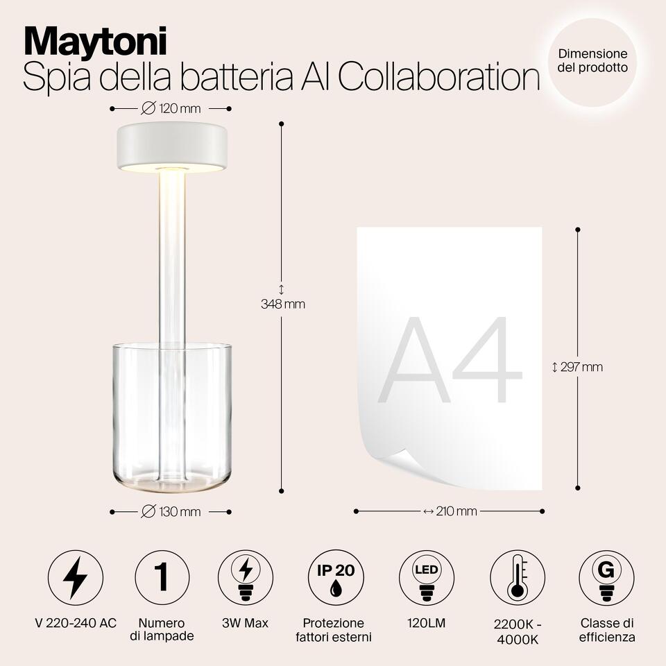 Фото №14  Настольная лампа Аккумуляторный светильник Maytoni MOD229TL-L3W3K1