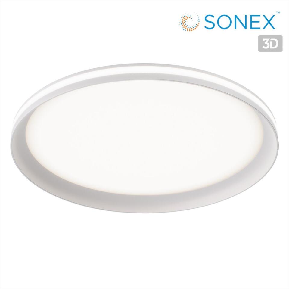 Фото №10  SONEX 7749/60L MITRA LED SN 544 Светильник металл/PMMA/белый LED 60Вт 3000-6000К D386 IP20 пульт ДУ BETA