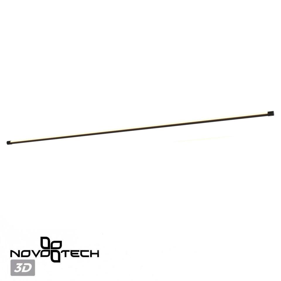 Фото №6  NOVOTECH 359350 KONST NT24 048 черный Светильник линейный светодиодный IP20 LED 20W 170-265V 4000K 1600Лм VITZ