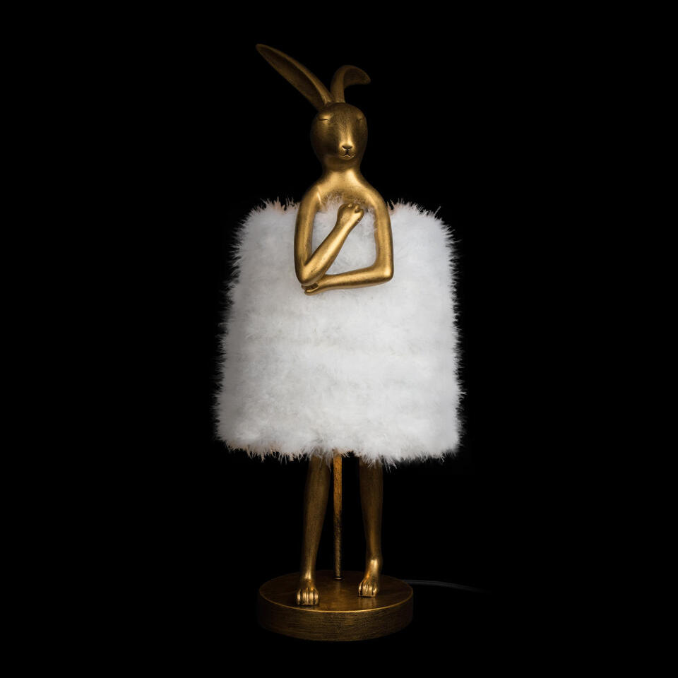 Фото №7  Настольная лампа 10315/B White fluff Настольная лампа LOFT IT Lapine