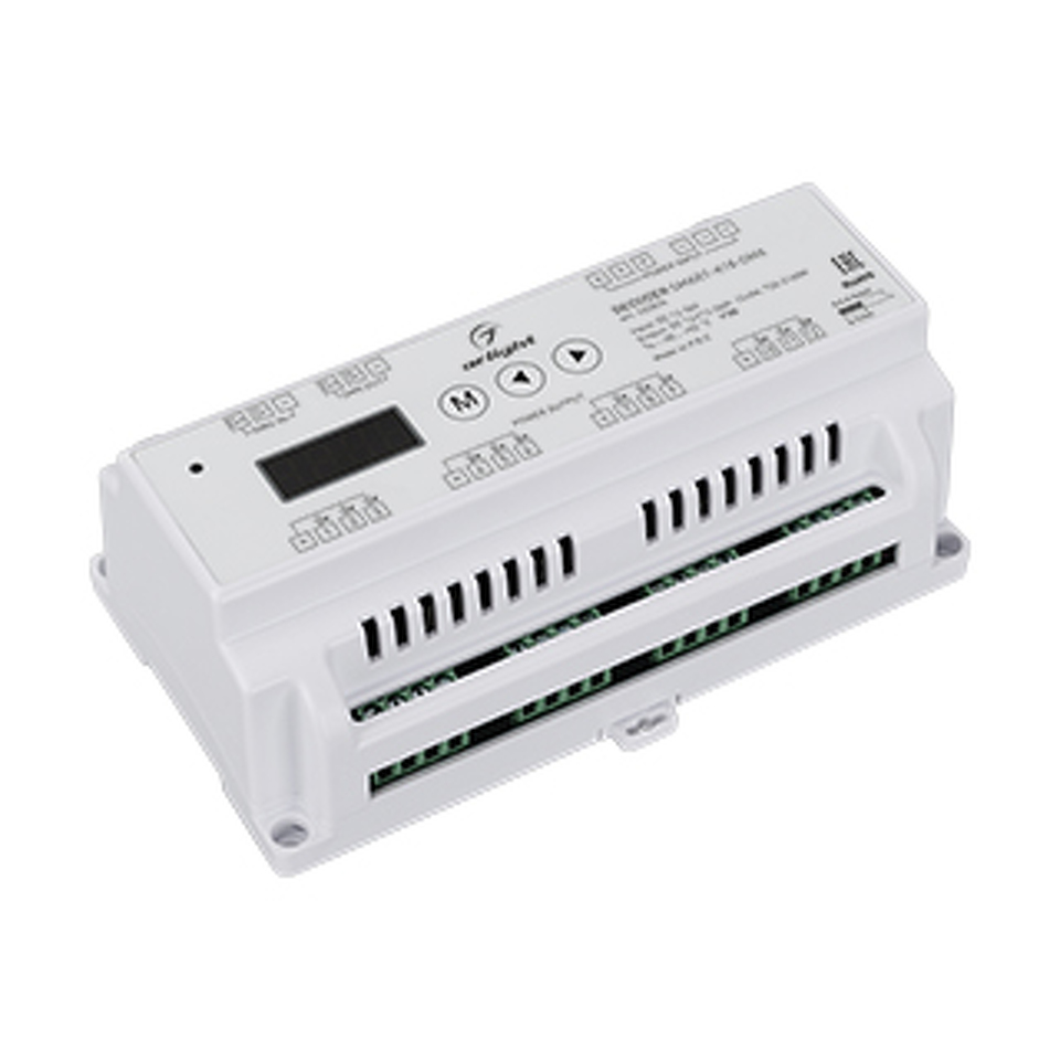 Фото №1  Arlight Декодер SMART-K18-DMX (12-36V, 12x5A) ( IP20 Пластик, 5 лет)