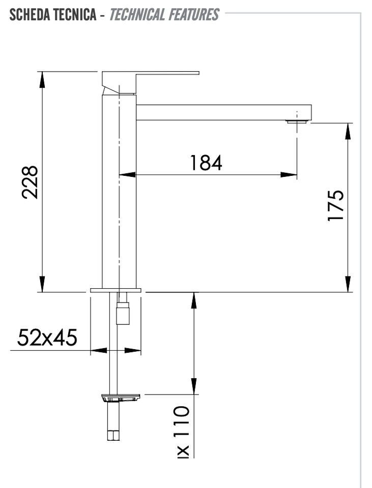 Фото №2  Смеситель для раковины Remer Q-Design QD10L