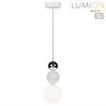 Превью фото №1  Подвесной светильник LUMION 6559/1 SUSPENTIONI LN26 412 белый/белый, хром/металл/металл, стекло Подвес G9 1*20W 220V BONBONES