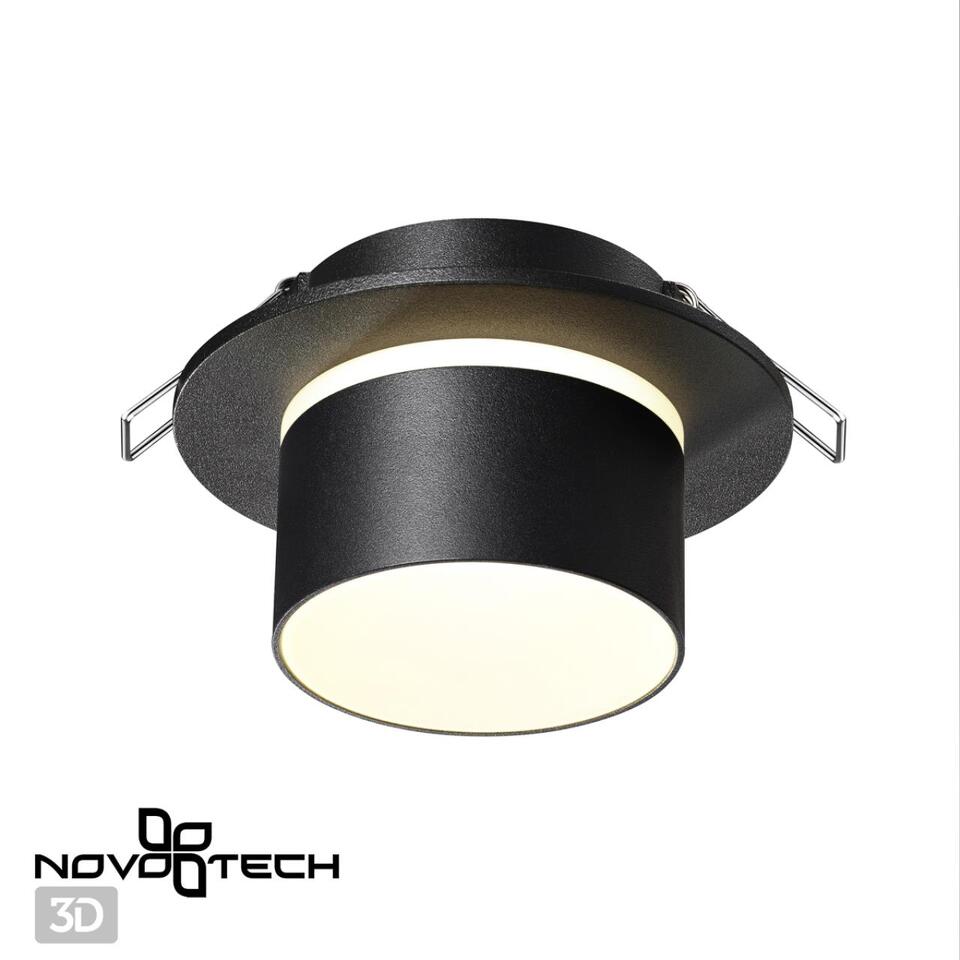 Фото №3  NOVOTECH 370715 SPOT NT21 510 черный Светильник встраиваемый IP20 GU10 9W 235V LIRIO