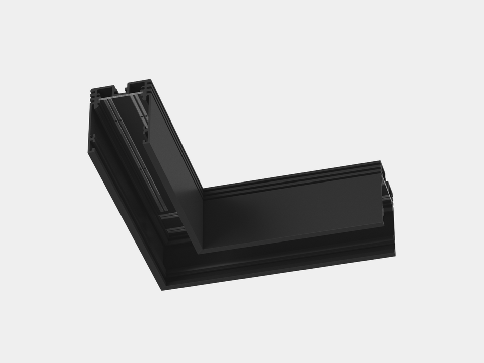 Фото №2  SWG PRO Коннектор угловой потолочный SY Черный PCB Серебро SY-601901-CN-BL