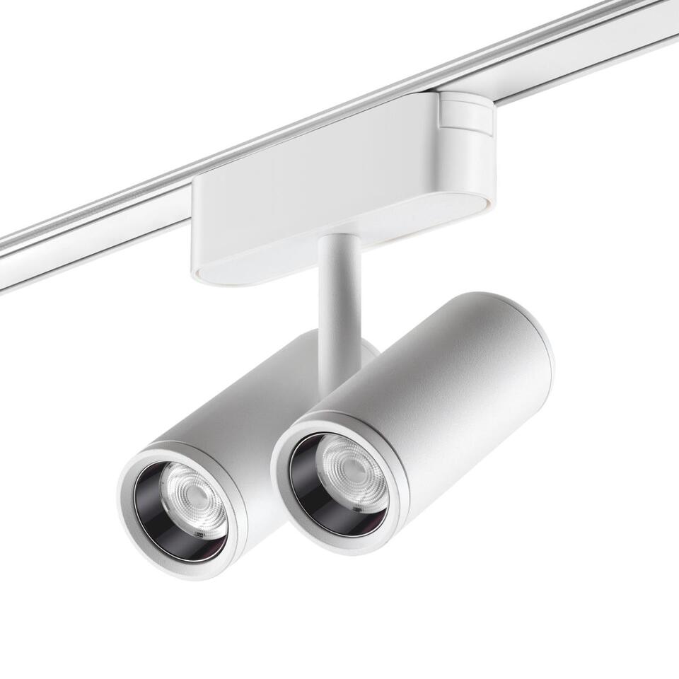 Фото №5  NOVOTECH 359109 SHINO NT23 186 белый Трековый светильник для низков. шинопровода IP20 LED 4000K 2*8W 48V 1360Лм SMAL