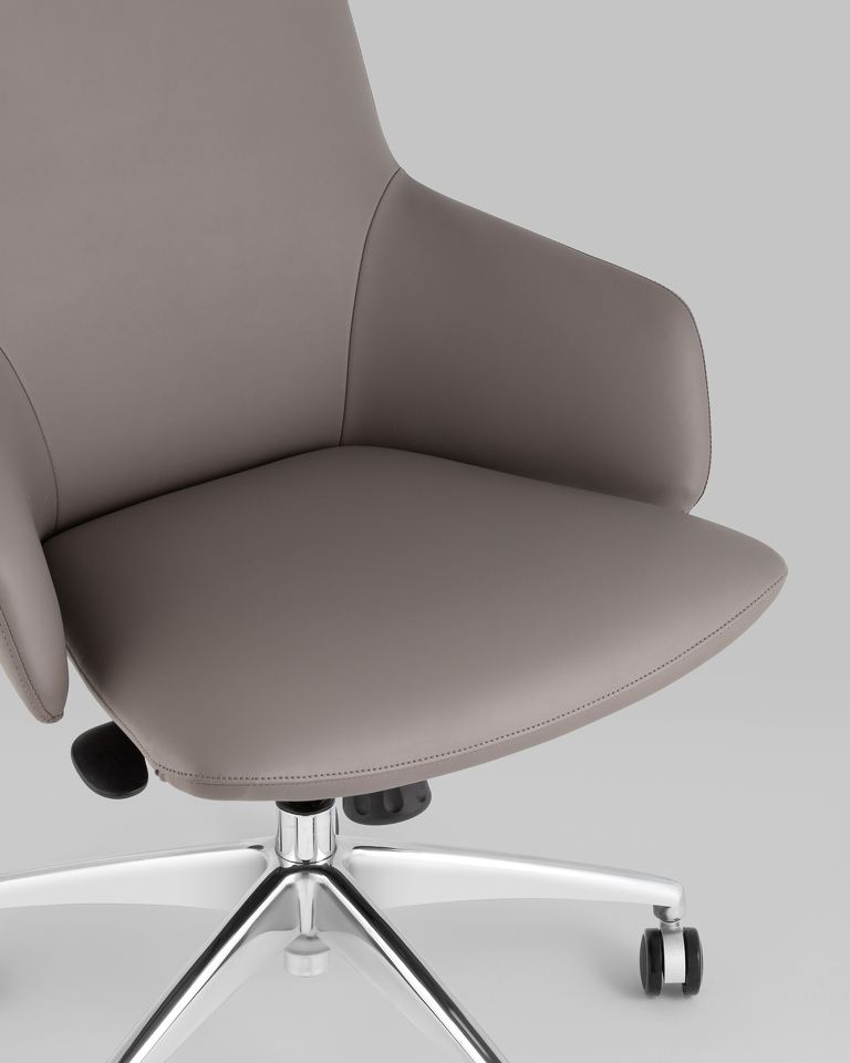 Фото №8  Кресло Кресло офисное TopChairs Bow серый