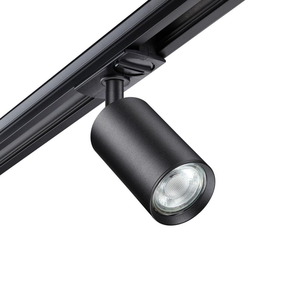 Фото №4  NOVOTECH 370963 PORT NT23 205 черный Светильник однофазный двухжильный трековый GU10 50W 220V PIPE