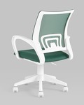 Превью фото №7  Кресло Кресло офисное TopChairs ST-BASIC-W зеленый крестовина пластик белый