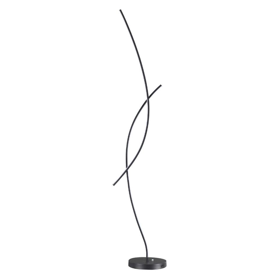 Фото №4  Торшер LUMION 5693/24FL LEDIO LN26 470 чёрный Торшер с ПДУ LED 24W 3000-6000K 220V NYX