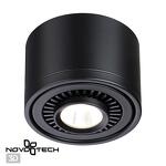 Превью фото №1  NOVOTECH 358812 OVER NT21 378 черный Светильник накладной светодиодный IP20 LED 9W 770Лм 4000K 220V GESSO